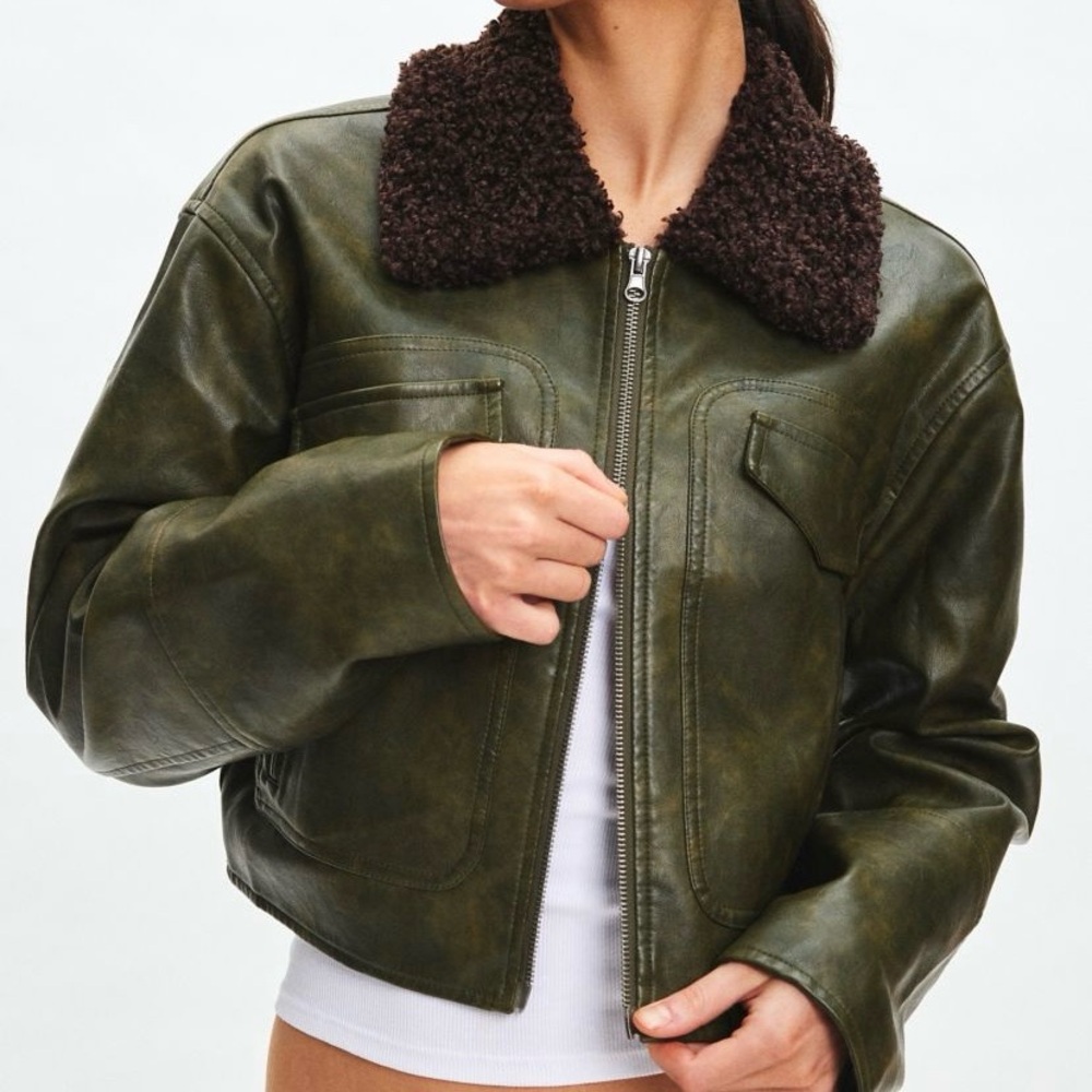 NWT Urban Outfitters Faux Leather Jacket XS